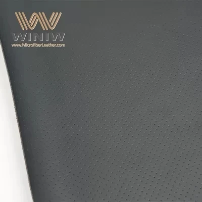 1.2mm siyah delikli mikro deri araba döşemeli kumaş malzeme